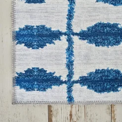 Karaca Teppich-Kaşmir Halı Dekoratif Art Trend Santroni Doppelseitig, 160x230 cm Blau01