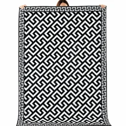 Karaca Teppich-Kaşmir Halı Dekorativ Art Trend Canyon Teppich 160x230 cm Schwarz01
