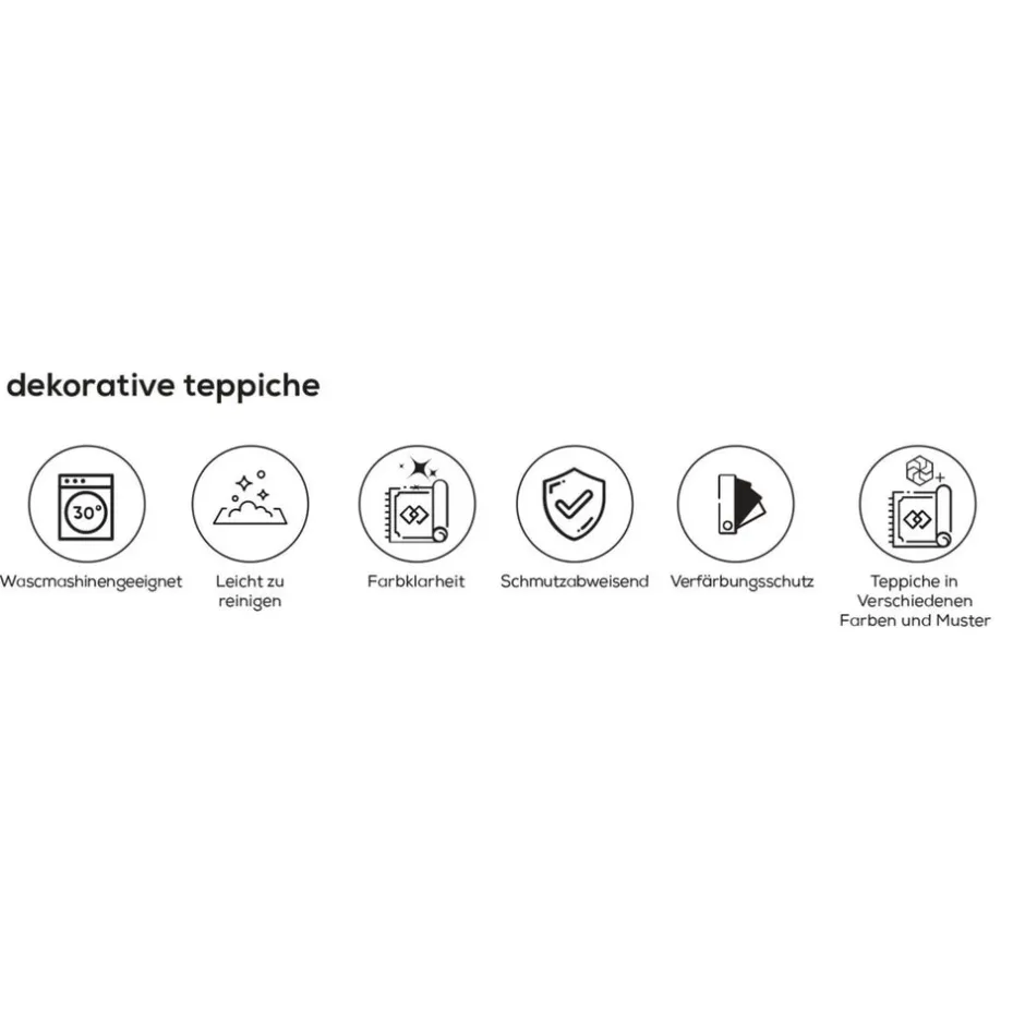 Karaca Teppich-Kaşmir Halı Dekorativ Art Trend Canyon Teppich 160x230 cm Schwarz01