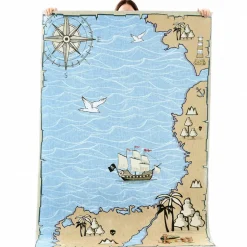Karaca Teppich-Kaşmir Halı Dekorative Art Kinder/Jugendliche Meer, 80x150 cm Multıfarben