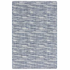 Karaca Teppich-Kaşmir Halı Dogasever Recycelte Baumwollteppiche Ayaz 120x180 cm Blau01