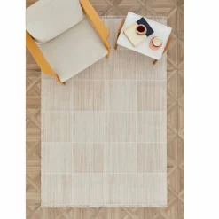 Karaca Teppich-Kaşmir Halı Dogasever Recycelte Baumwollteppiche Lava 160x230 cm Beıge01