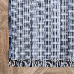Karaca Teppich-Kaşmir Halı Dogasever Recycelte Baumwollteppiche Delta 160x230 cm Blau01