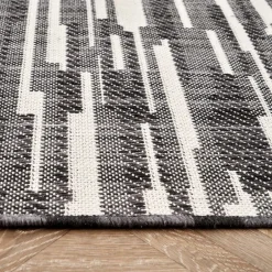 Karaca Teppich-Kaşmir Halı Dogasever Recycelte Baumwollteppiche Nacht 120x180 cm Schwarz01