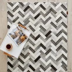 Karaca Teppich-Kaşmir Halı Handgefertigtes Safari Parquet, 120x180 cm Multıfarben