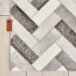 Karaca Teppich-Kaşmir Halı Handgefertigtes Safari Parquet, 120x180 cm Multıfarben
