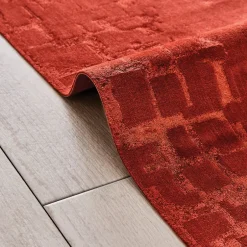 Karaca Teppich-Kaşmir Halı Samt Kuvars Terra Teppich 200x290 cm Terrakotta