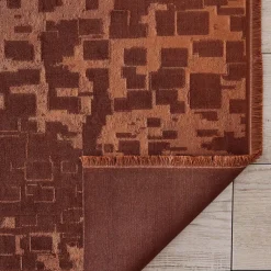 Karaca Teppich-Kaşmir Halı Samt Kuvars Terra Teppich 200x290 cm Terrakotta