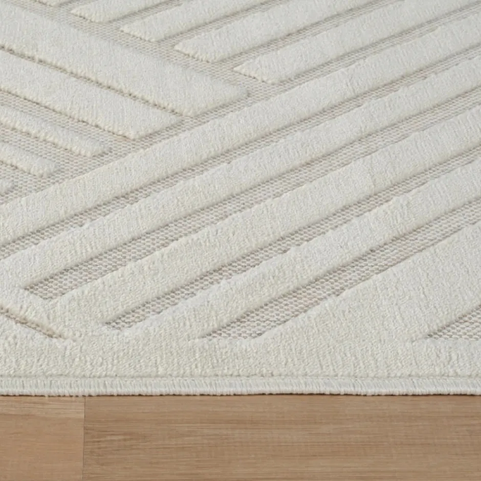 Karaca Teppich-Kaşmir Halı Skandinavisch Bergen Teppich 120 cm x 180 cm Weıß01