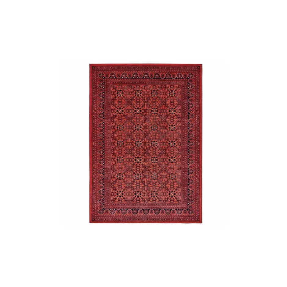 Karaca Teppich-Kaşmir Turkmen Buhara Teppich 160 cm x 230 cm Bordeaux