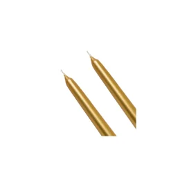 Karaca Kerzen-2 Stück en Kerze 24 cm Gold