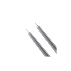 Karaca Kerzen-2 Stück Silber Kerze 24 cm Sılber