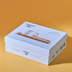 Karaca Mokka & Espressotassen Set-Ada Bamboo Platte 2 Person Kaffeetasse 90 Ml Weıß01