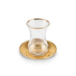 Karaca Teegläser Sets-Ada 18-teiliges Teeservice für 6 Personen Gold
