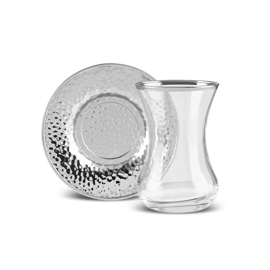 Karaca Teegläser Sets-Ada Platin 18-teiliges Teeservice für 6 Personen Platın