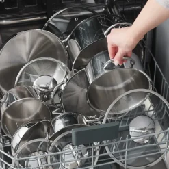 Karaca Stahltopf Sets-Ada, 12-Teiliges Stahl Topfset Farblös