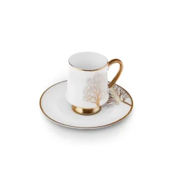 Karaca Mokka & Espressotassen Set-Afra Kaffeetasse für 6 Personen, 90 ml Weıß01