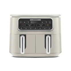 Karaca Heißluftfritteuse - Airfryer-Air Cook Duo Heißluftfritteuse XXXL 8 Liter Airfryer, Starlight, 8 Personen, 2500W Sternenlıcht