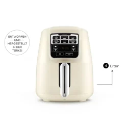 Karaca Heißluftfritteuse - Airfryer-Air Cook XL 2 in 1 Heißluftfritteuse Starlight, 4L, 1550W Sternenlıcht
