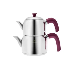 Karaca Teekannen-Alder Induktion Basis Midi Teekanne Set, Lila Mauve