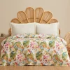 Karaca Tagesdecke Set-Alva Baumwoll-Pikee, Doppelbett, Grün