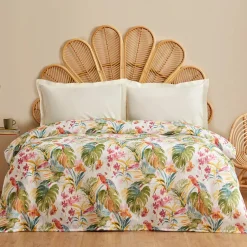 Karaca Tagesdecke Set-Alva Baumwoll-Pikee, Doppelbett, Grün