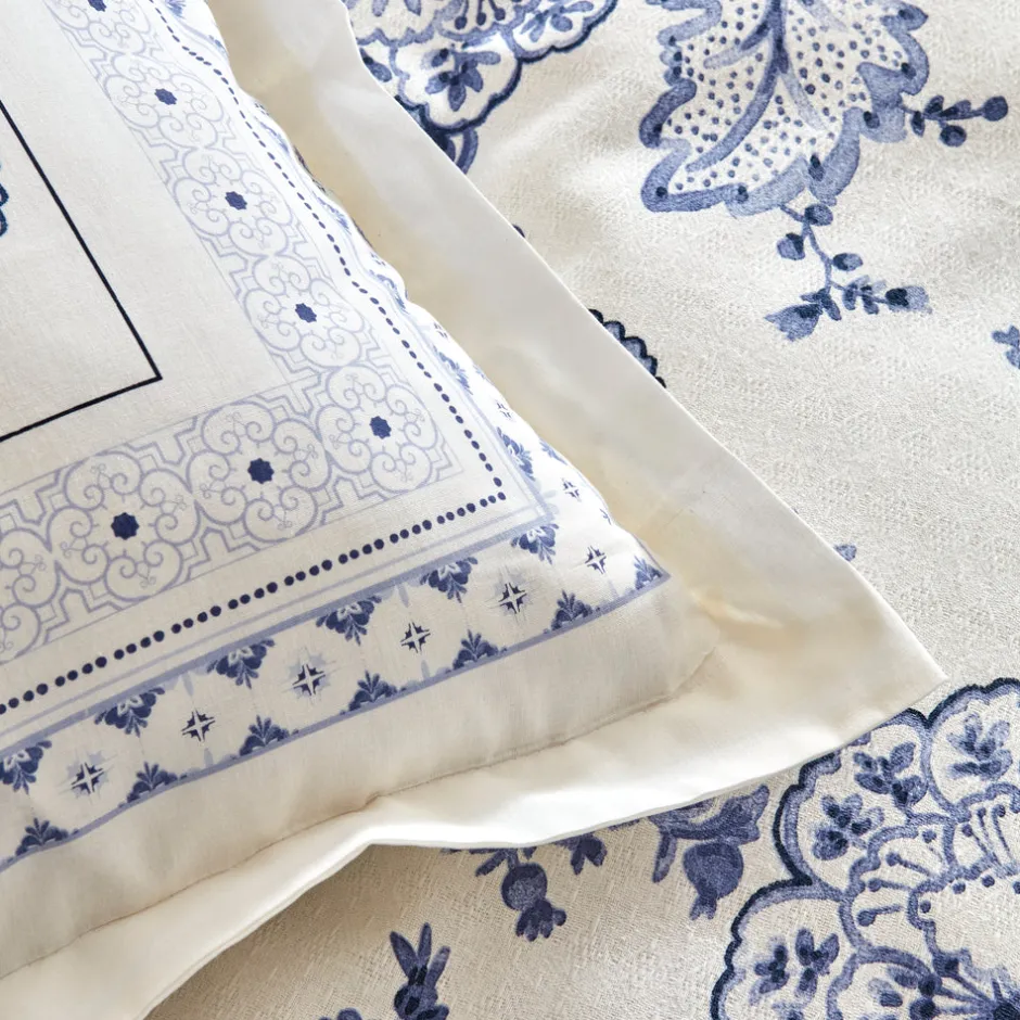 Karaca Bettwäsche-Amar Blau 100% Baumwolle Doppeltes Bettbezugs-Set Blue