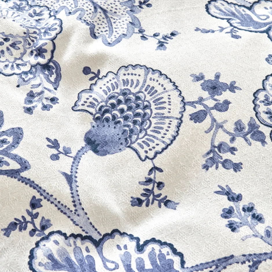 Karaca Bettwäsche-Amar Blau 100% Baumwolle Doppeltes Bettbezugs-Set Blue
