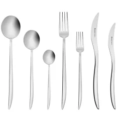 Karaca Bestecksets Für 12 Personen-Amour Elegance Besteckset für 12 Personen 84 teilig Platın
