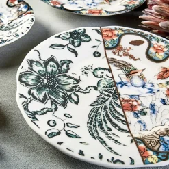 Karaca Frühstücksset Für 6 Personen-Anka für 4 Personen Frühstücksset und Servierschalen, 18 Teilig Multıfarben