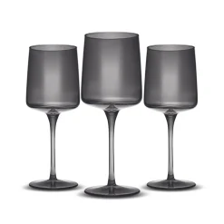 Karaca Gläser-Sets-Anthracite Weinglas-Set, 3 teilig Anthracıt01