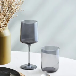 Karaca Gläser-Sets-Anthracite Weinglas-Set, 3 teilig Anthracıt01