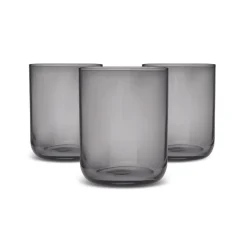 Karaca Wasserglas-Anthrazit Glas Set, 3 teilig Anthracıt01