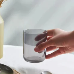 Karaca Wasserglas-Anthrazit Glas Set, 3 teilig Anthracıt01