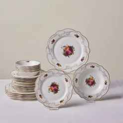 Karaca Tafelservice Für 6 Personen-Antique Porcelain 24 Stück 6 Sitzer Dinner Set Multıfarben