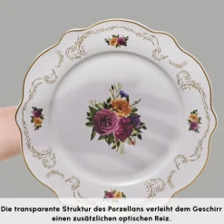 Karaca Tafelservice Für 6 Personen-Antique Porcelain 24 Stück 6 Sitzer Dinner Set Multıfarben