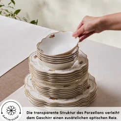 Karaca Tafelservice Für 6 Personen-Antique Porcelain 24 Stück 6 Sitzer Dinner Set Multıfarben