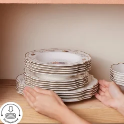 Karaca Tafelservice Für 6 Personen-Antique Porcelain 24 Stück 6 Sitzer Dinner Set Multıfarben