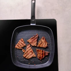 Karaca Granitpfanne|Grillpfanne-Aqua Granit Grillpfanne 28 cm Blau01
