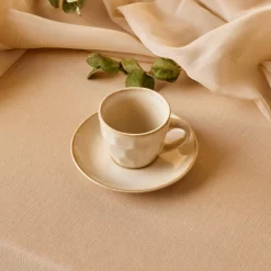 Karaca Mokka & Espressotassen Set-Aria Beige Reactive Koffiekopjesset voor 1 Persoon, 90 ml