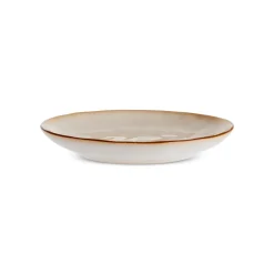 Karaca Servierplatte-Aria Dessert-/Beilagenteller mit Reaktivglasur, 16 cm, Beige