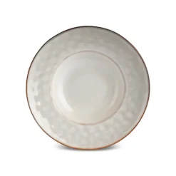 Karaca Servierplatte-Aria Reactive Glaze Pastaschale, 26 cm, Beige