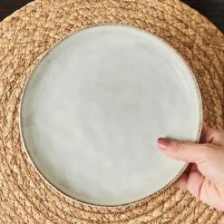 Karaca Pastateller-Aria Reactive Glaze Kuchenteller, 20 cm, Beige Beıge01