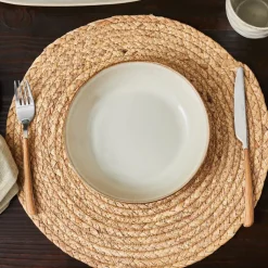 Karaca Pastateller-Aria Reactive Glaze Tiefer Teller, 20 cm, Beige Beıge01
