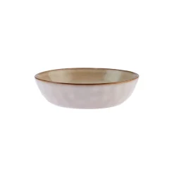 Karaca Pastateller-Aria Reactive Glaze Tiefer Teller, 20 cm, Beige Beıge01