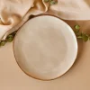 Karaca Servierplatte-Aria Reactive Glaze Pizzateller, 32 cm, Beige