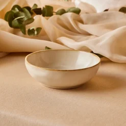 Karaca Servierplatte-Aria Snackschale mit Reaktivglasur, 12 cm, Beige