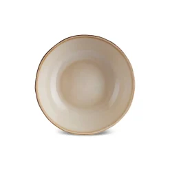 Karaca Servierplatte-Aria Snackschale mit Reaktivglasur, 12 cm, Beige