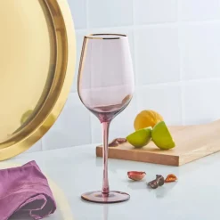 Karaca Weingläser & Kelchglas-Azalea Glas Lila 520 ml Lıla01