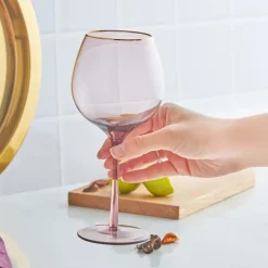 Karaca Weingläser & Kelchglas-Azalea Glas Lila 500 ml Lıla01